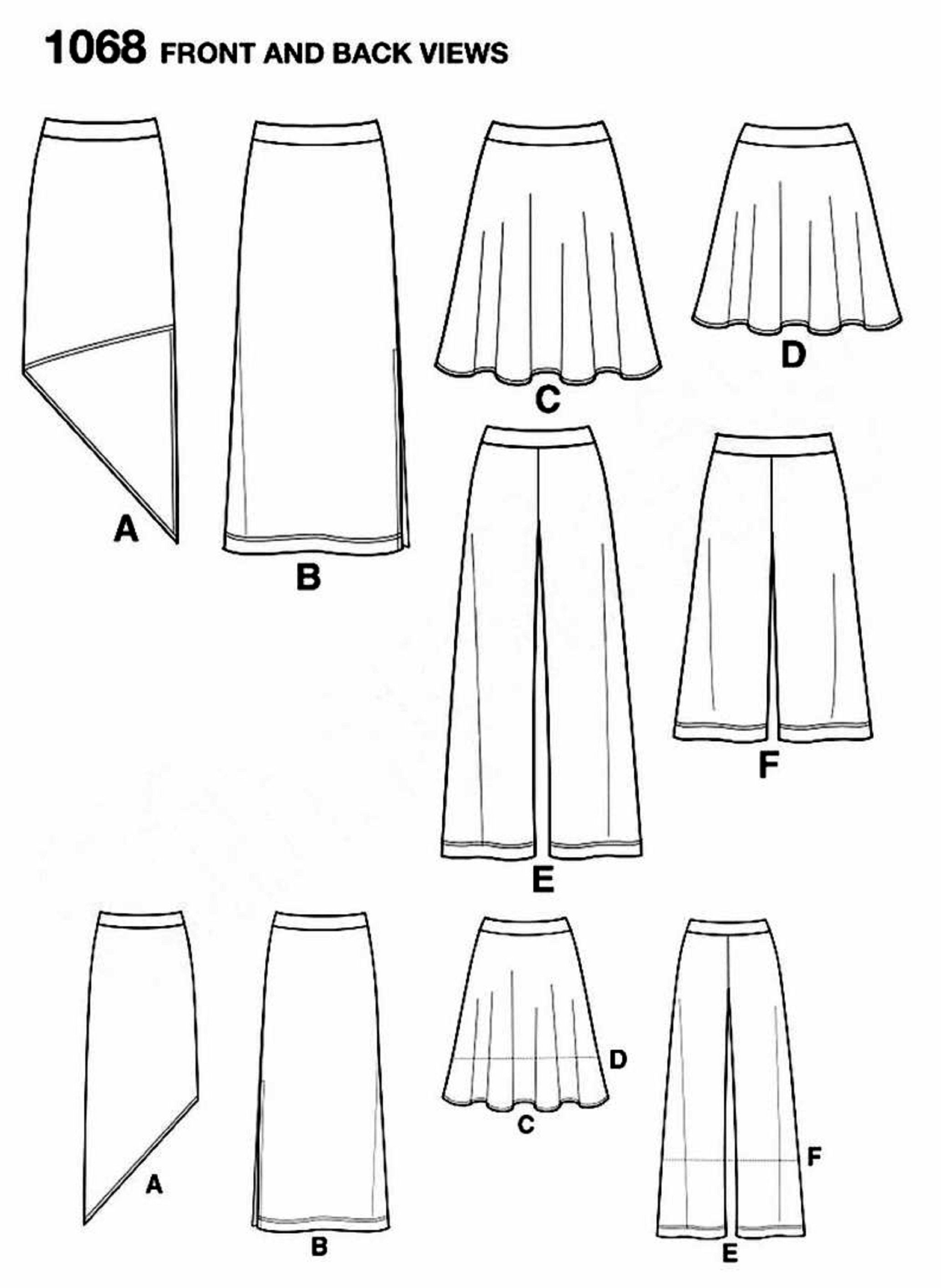 Sewing Pattern Women's Wide Leg Pants Pattern Gauchos - Etsy