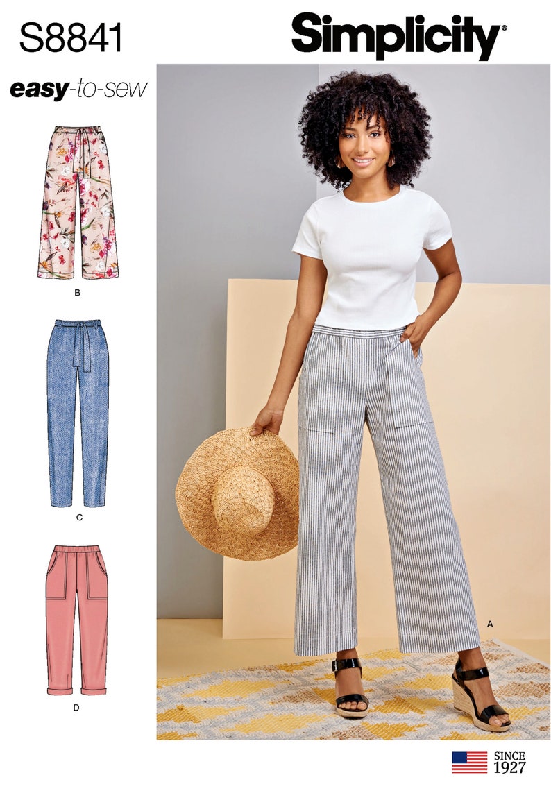 Sewing Pattern Women's Pants Patterns Wide Leg Pants Etsy