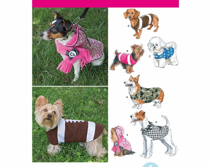 Sewing Pattern for Dog Coats Pattern, Football Dog Coat Pattern