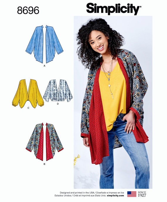 Sewing Pattern Women's Kimono Pattern Unlined Cardigan | Etsy