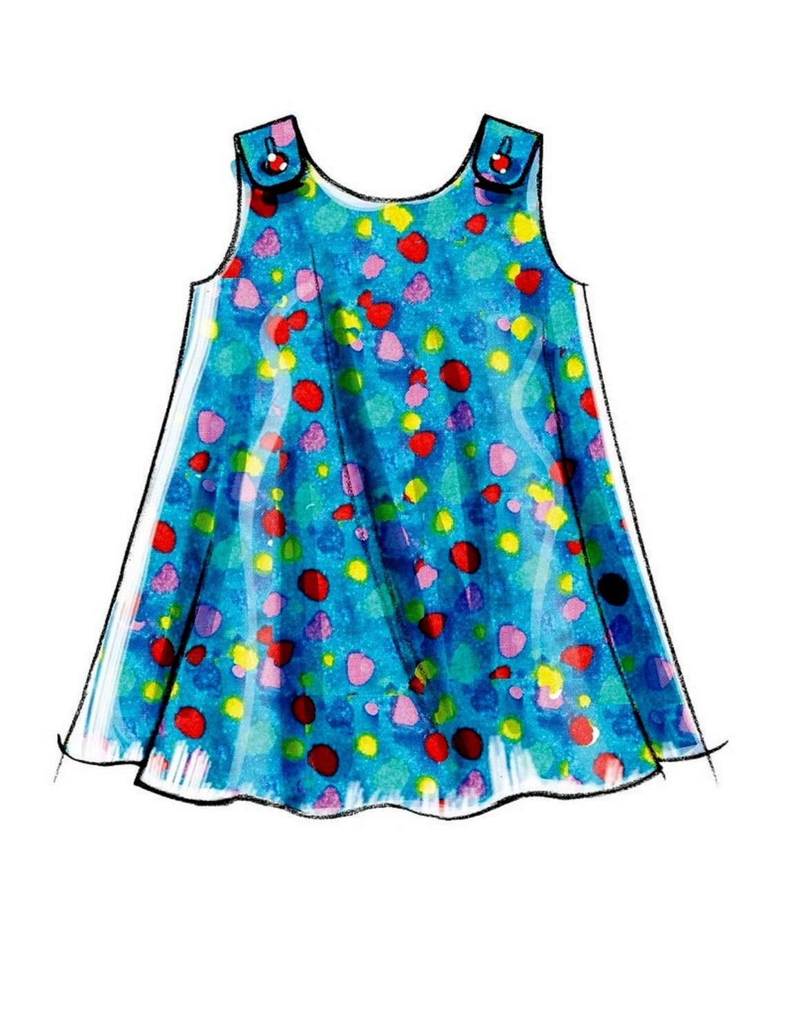 Sewing Pattern Little Girls' Sundress Pattern Etsy