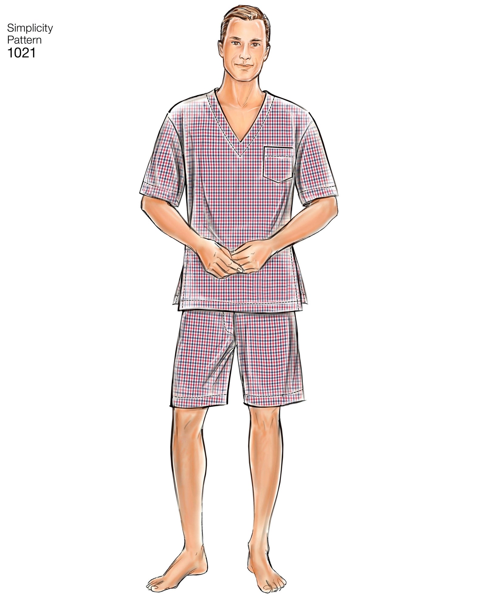 Sewing Pattern Men's Robe Pattern Men's Loungewear Etsy