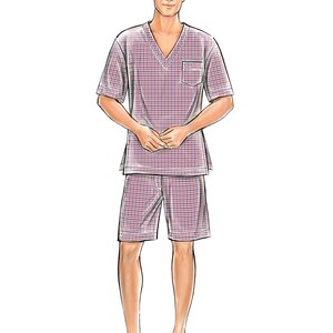 Sewing Pattern Men's Robe Pattern, Men's Loungewear Pattern, Men's ...