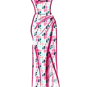 Sewing Pattern Women&#39;s Knit Dress Pattern, Evening Dress Pattern, McCall&#39;s Sewing Pattern 8174