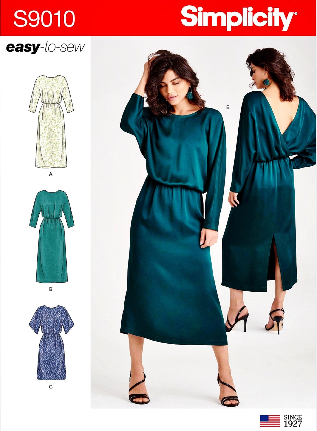 Sewing Pattern Women s Loose Fit Dress Patter Women s Easy Dress