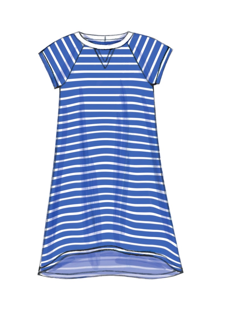 Learn to Sew a Girls' Pullover Dress Pattern Girls' Etsy