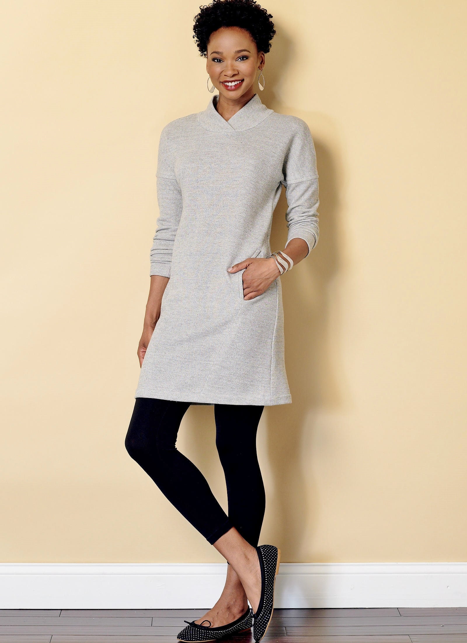 Sewing Pattern Misses Tunic Dress with Pockets Pattern Tunic Etsy