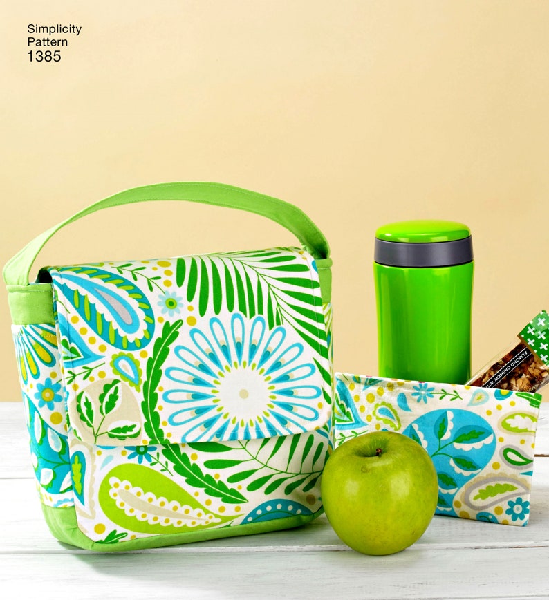 Sewing Pattern for Cloth Lunch Bags Pattern Snack Bag Etsy