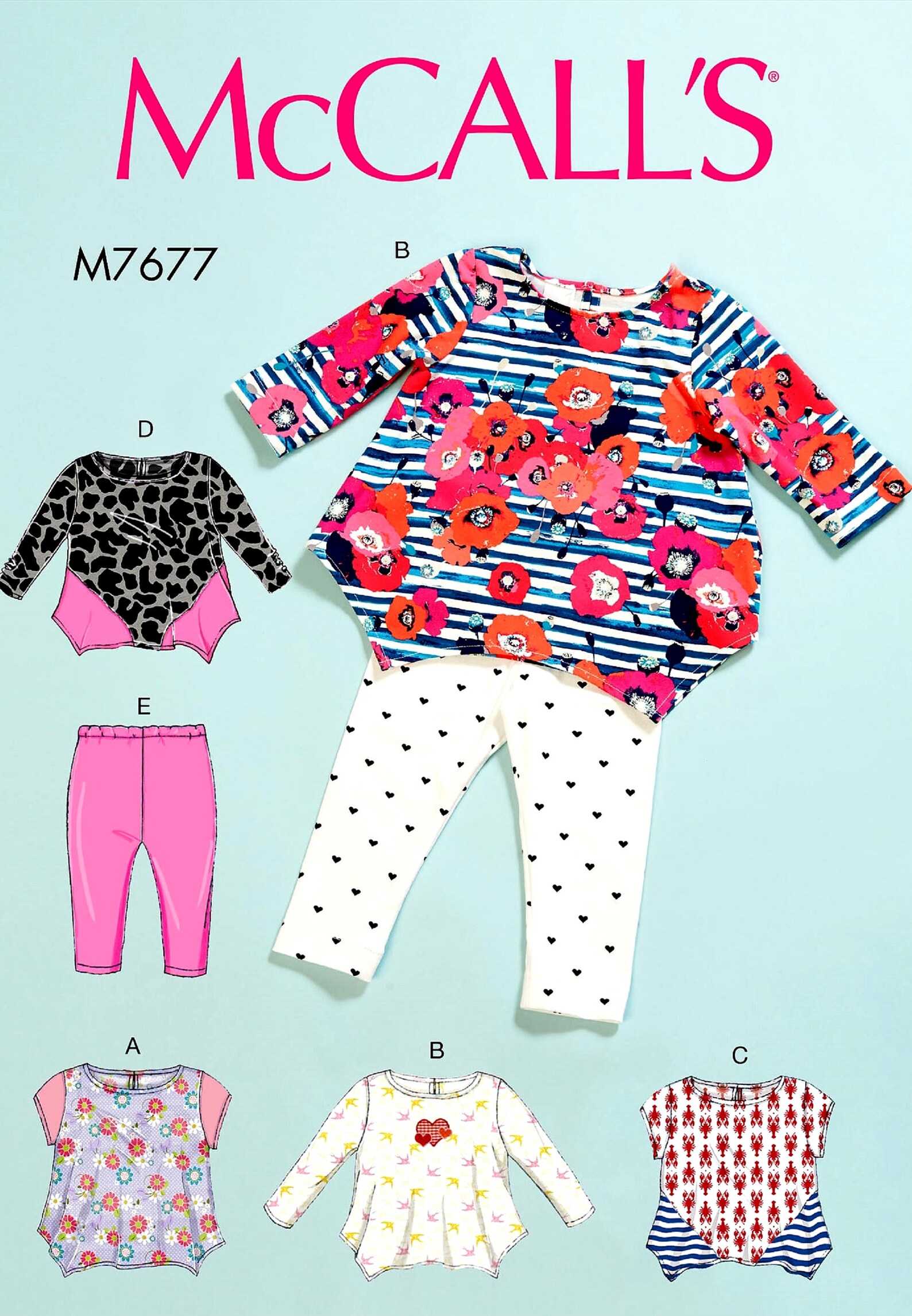 Sewing Pattern for Baby Girls' Leggings and Top Pattern Etsy