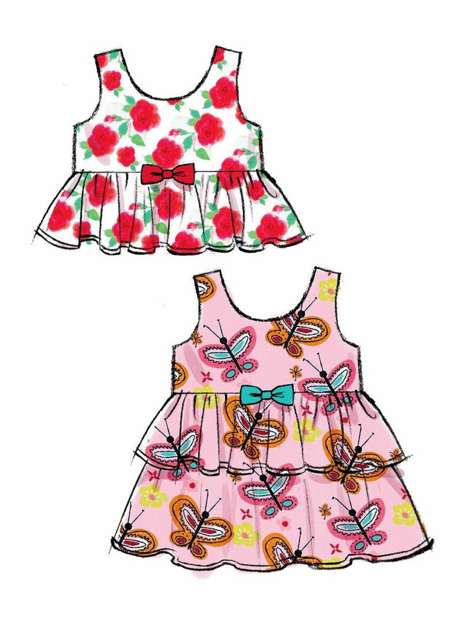 Sewing Pattern for Toddlers' Sundress Pattern Baby Etsy