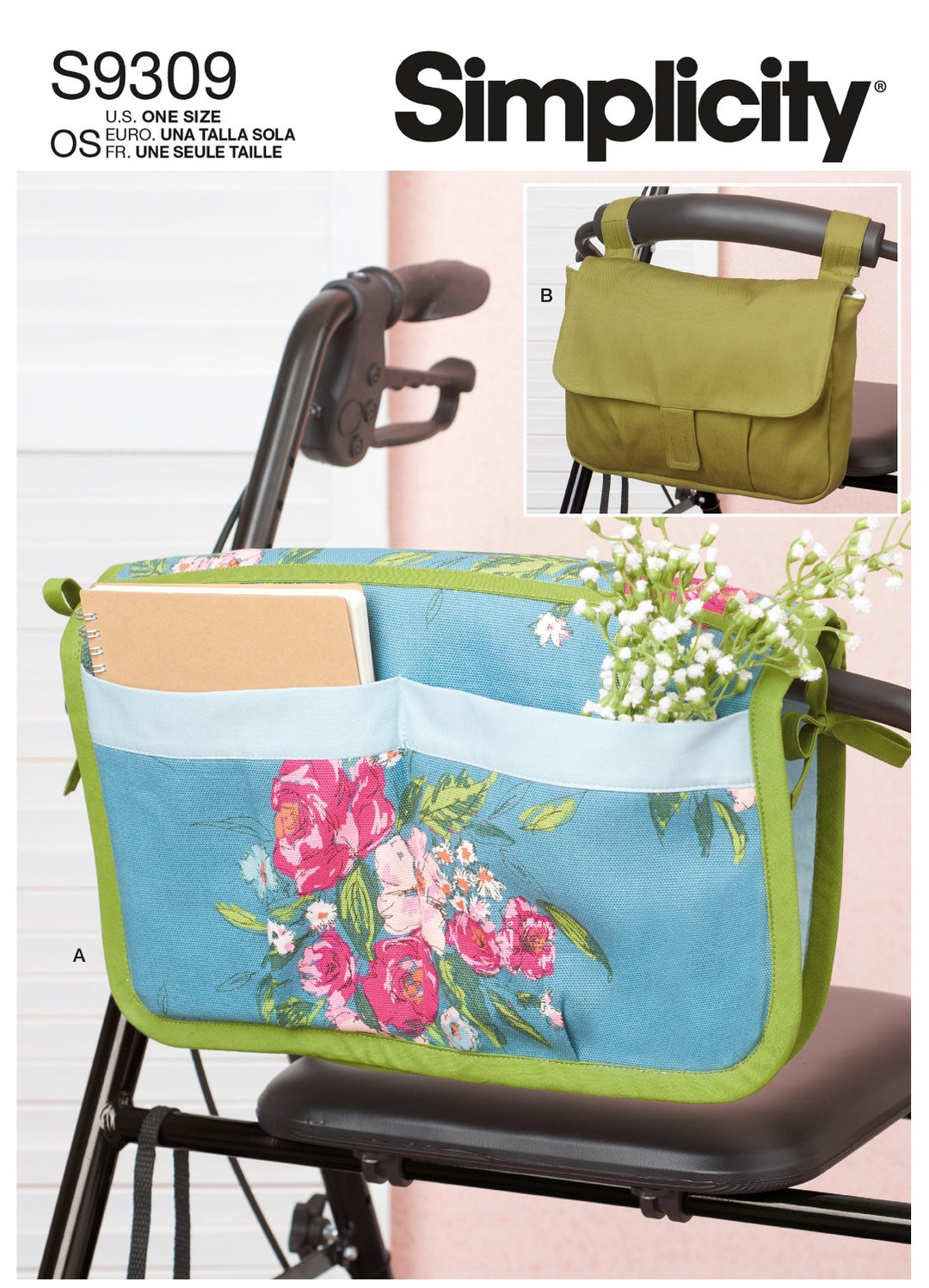 Sewing Patterns Walker Caddy Pattern, Walker Bag Pattern, Walker Pockets Pattern, Simplicity