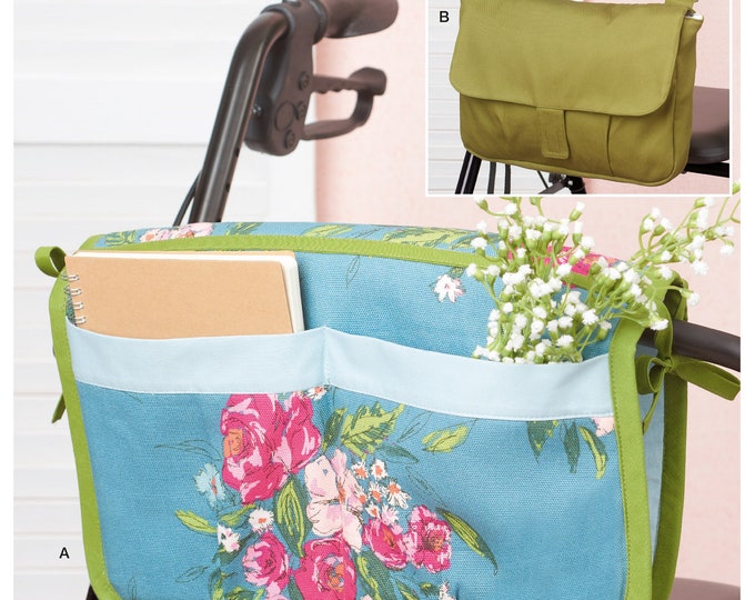 Sewing Patterns Walker Caddy Pattern, Walker Bag Pattern, Walker Pockets Pattern, Simplicity