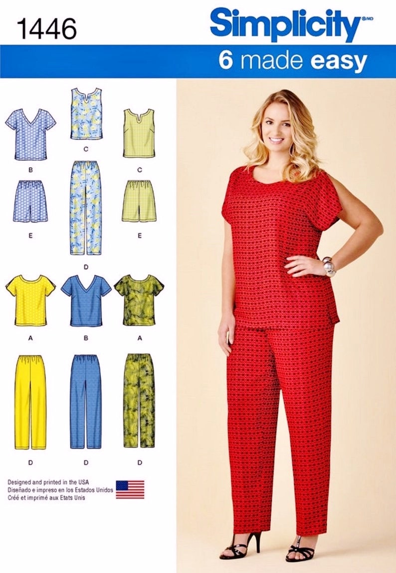 Sewing Pattern Women's Elastic Waist Pants Pattern Easy | Etsy