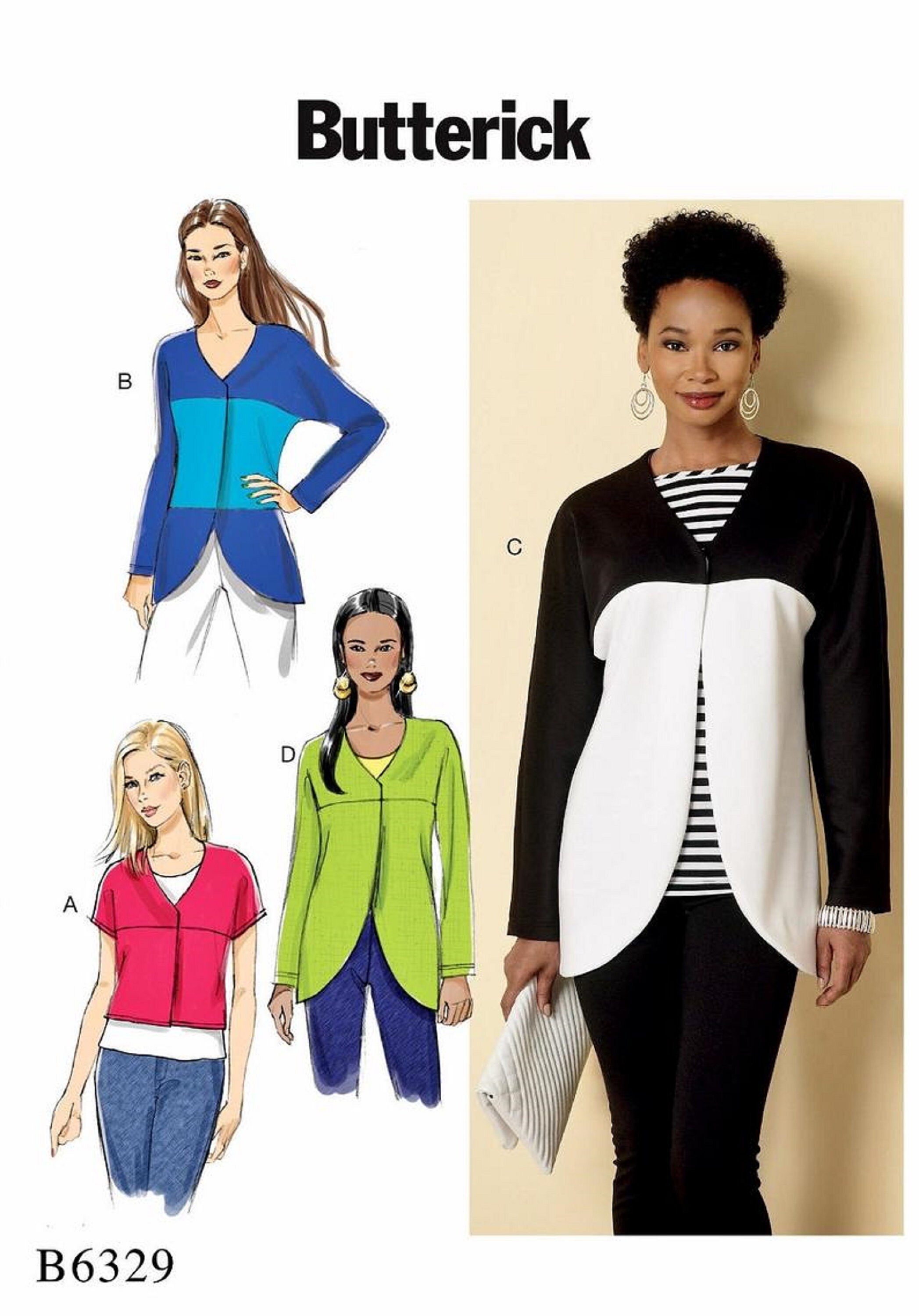 Sewing Pattern Women's Cardigan Pattern Unlined Jacket Etsy