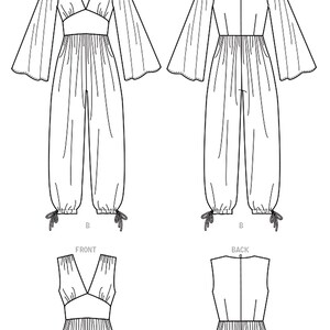 Sewing Pattern for Women's Jumpsuit Pattern, Wide Leg Jumpsuit Pattern ...