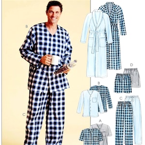 Sewing Pattern for Men's Pajama's and Robe Men's | Etsy