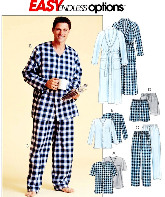 Sewing Pattern for Men's Pajama's and Robe Men's | Etsy