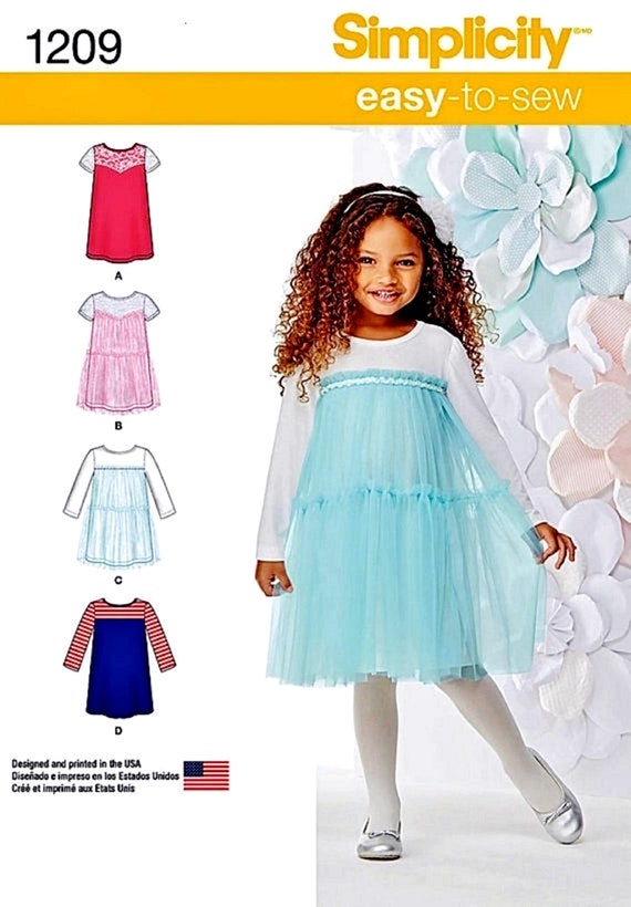 Easy knit top dress pattern girl