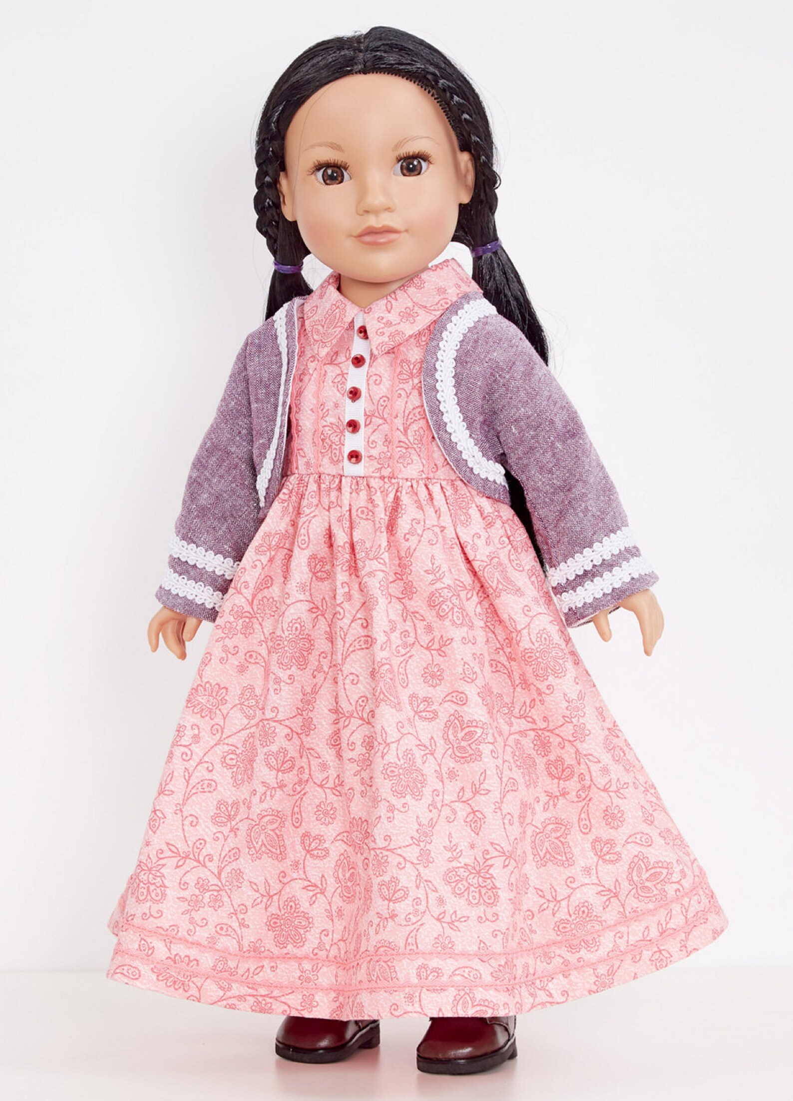 Sewing Pattern 18 Inch Doll Clothes Pattern, 18 Inch Doll Historical Dress Pattern, Painting