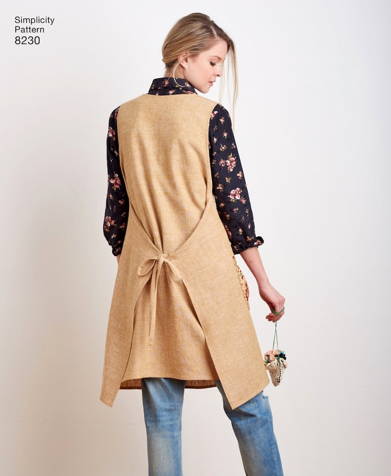 Sewing Pattern Apron Dress Pattern Reversible Tabard Apron Etsy