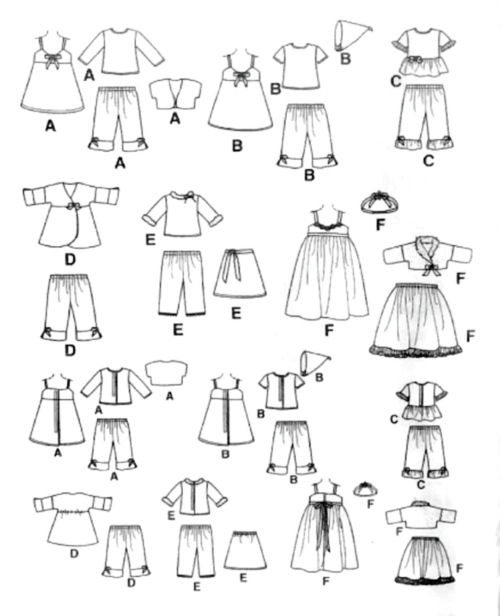 Sewing Pattern 18 Inch Doll Clothes Pattern 18 in Doll Etsy