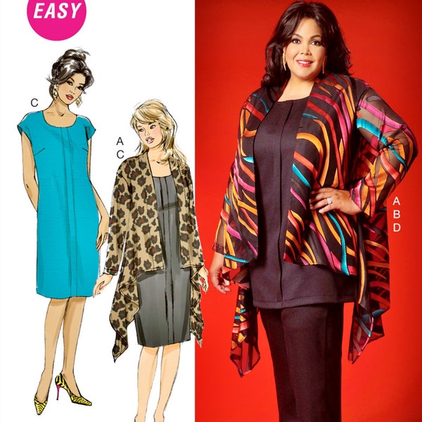Sewing Pattern Women's Tunic Top and Pants Pattern, Tunic Dress and Jacket Pattern, Khaliah Ali Tunic Pattern, McCall's Sewing Pattern 7029