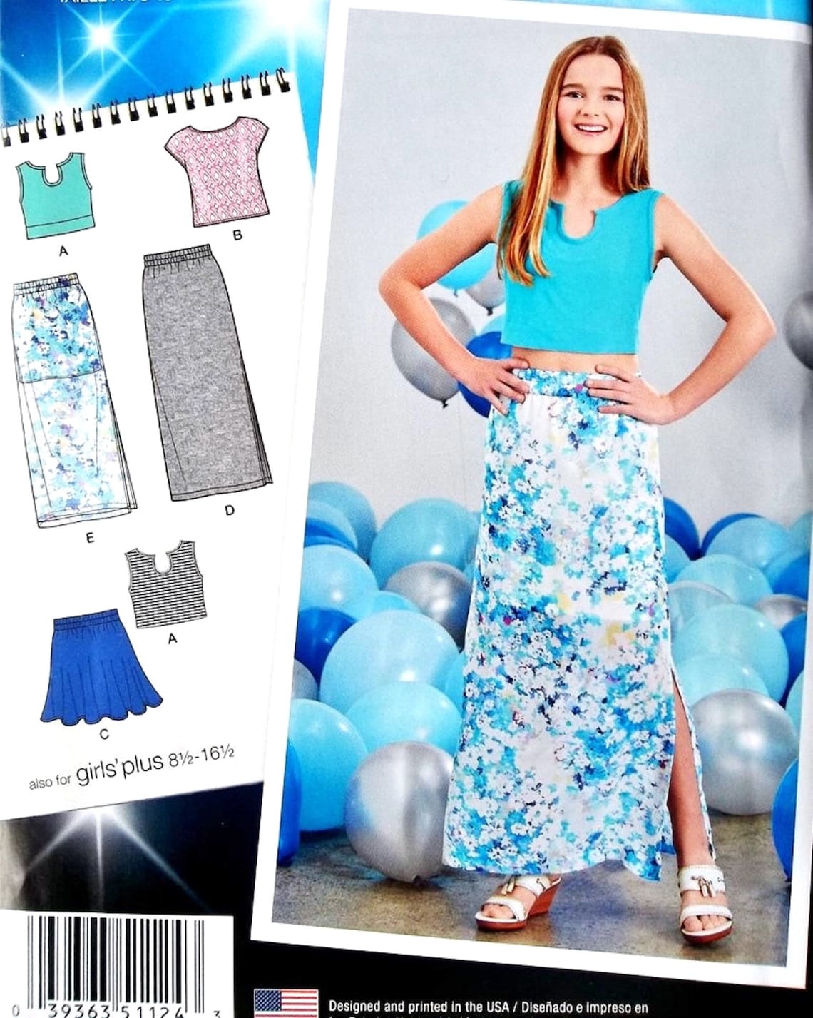 Sewing Pattern Girls' Skirt Pattern Tween Girls' Etsy