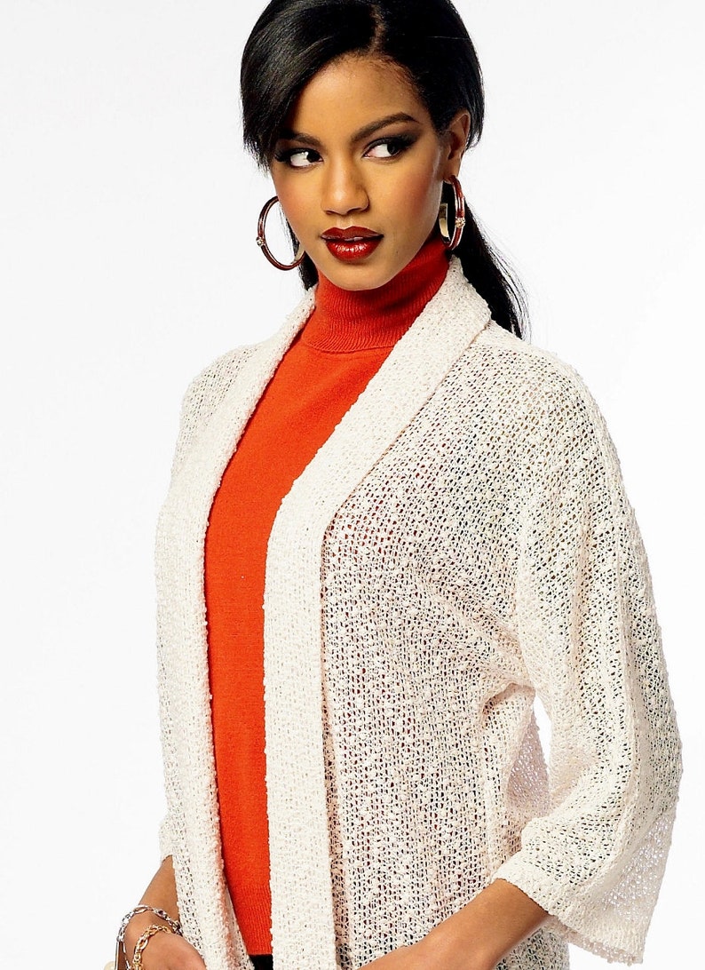 Sewing Pattern Women's Cardigan Pattern Open Front Etsy