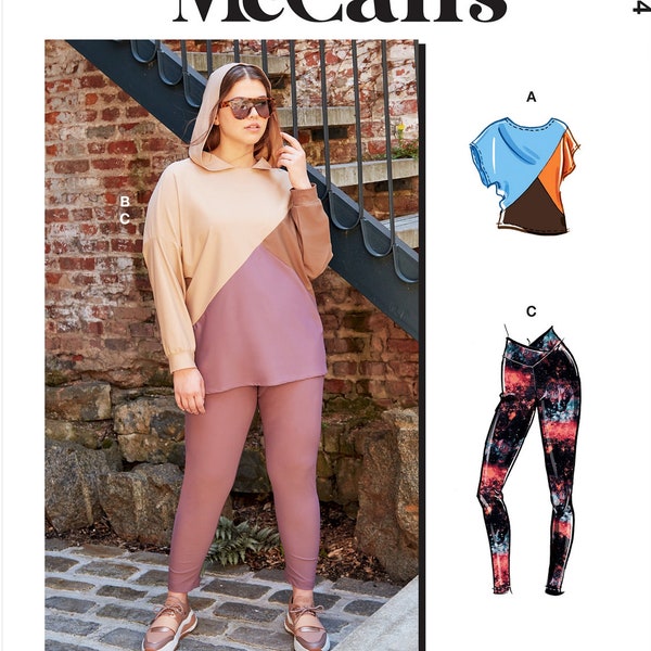 Sewing Pattern Women's Knit Top and Leggings Pattern, McCall's Sewing Pattern 8244