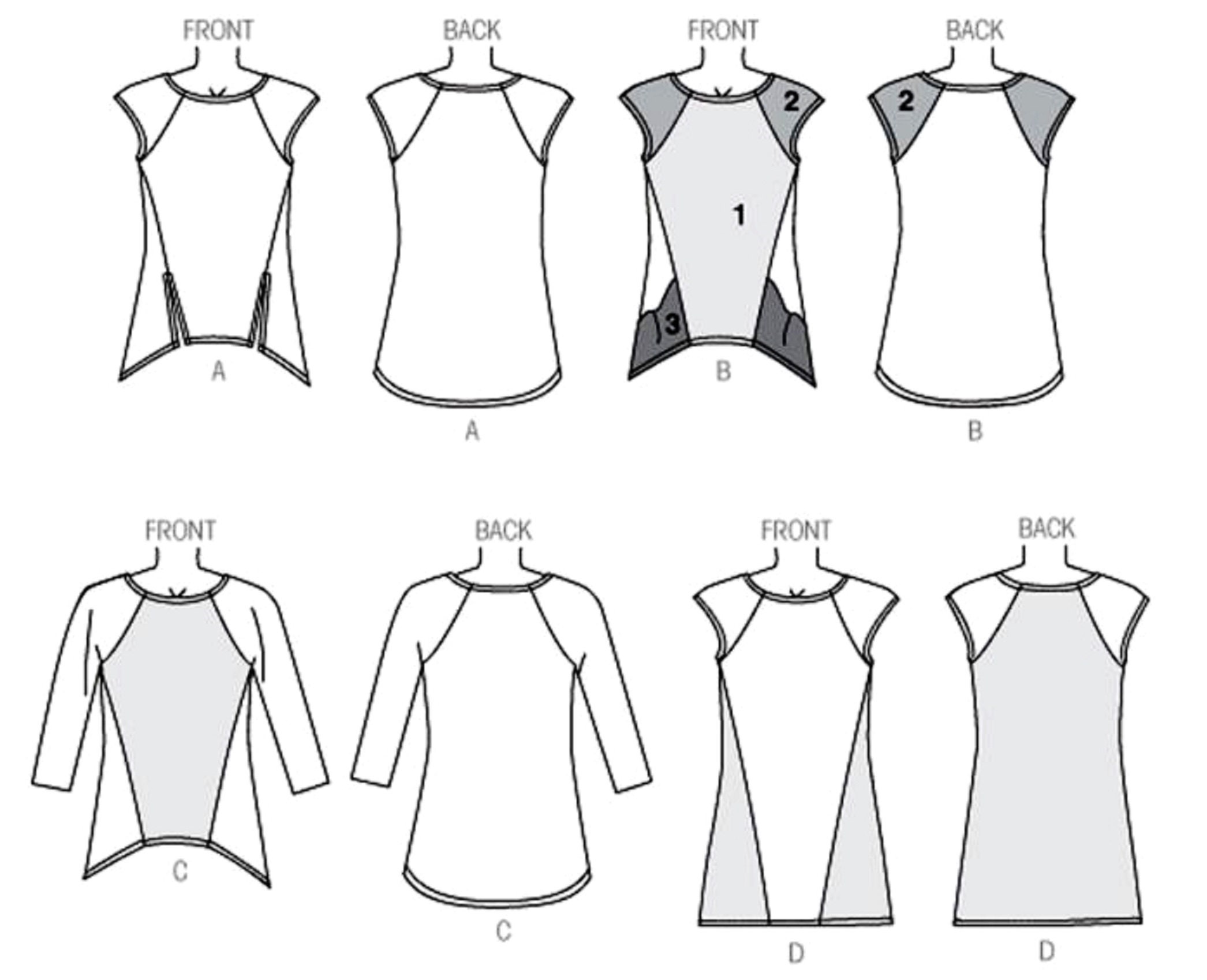 Mccall's Paper Sewing Pattern Women's Pullover Tops Pattern, Misses ...