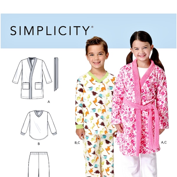 Kids Pajama Pattern Etsy