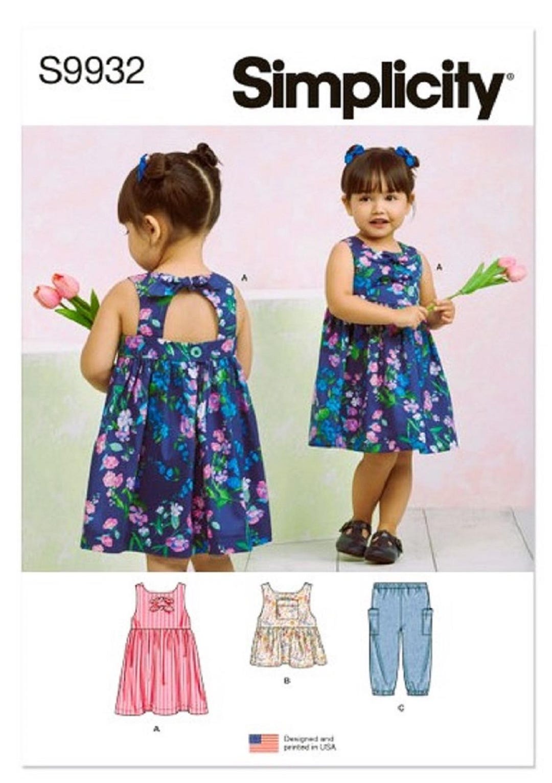 Simplicity Paper Sewing Pattern Child's Sun Dress Pattern, Toddler and ...