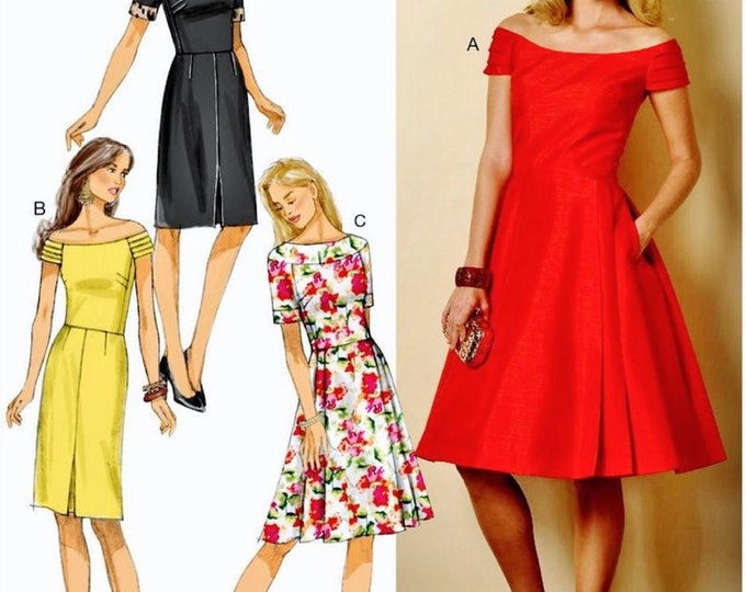 Sewing Pattern Flared Dress Pattern Straight Dress Pattern Etsy