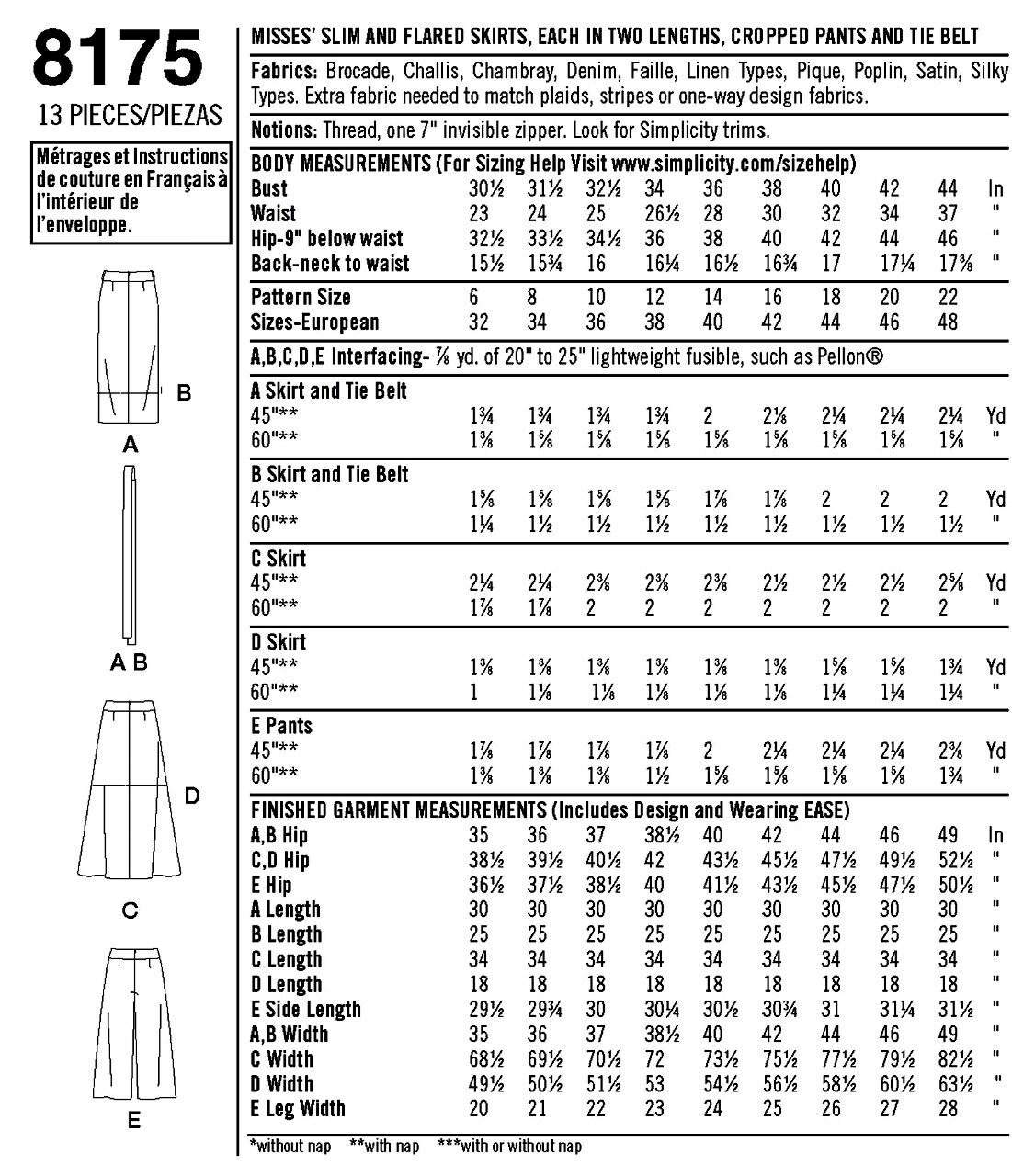 Sewing Pattern Straight Skirt Pattern Flared Skirt Pattern - Etsy