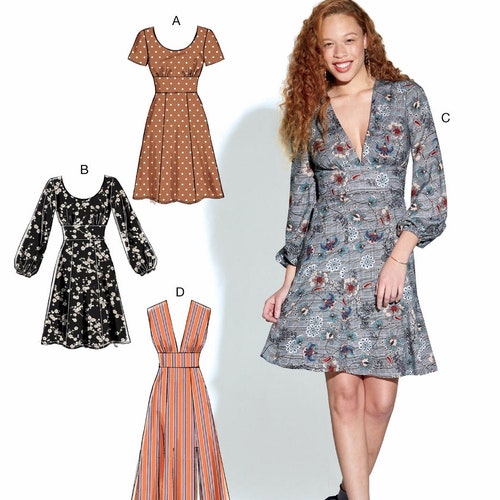 Sewing Pattern Women's Dress Pattern Front Button Dress | Etsy
