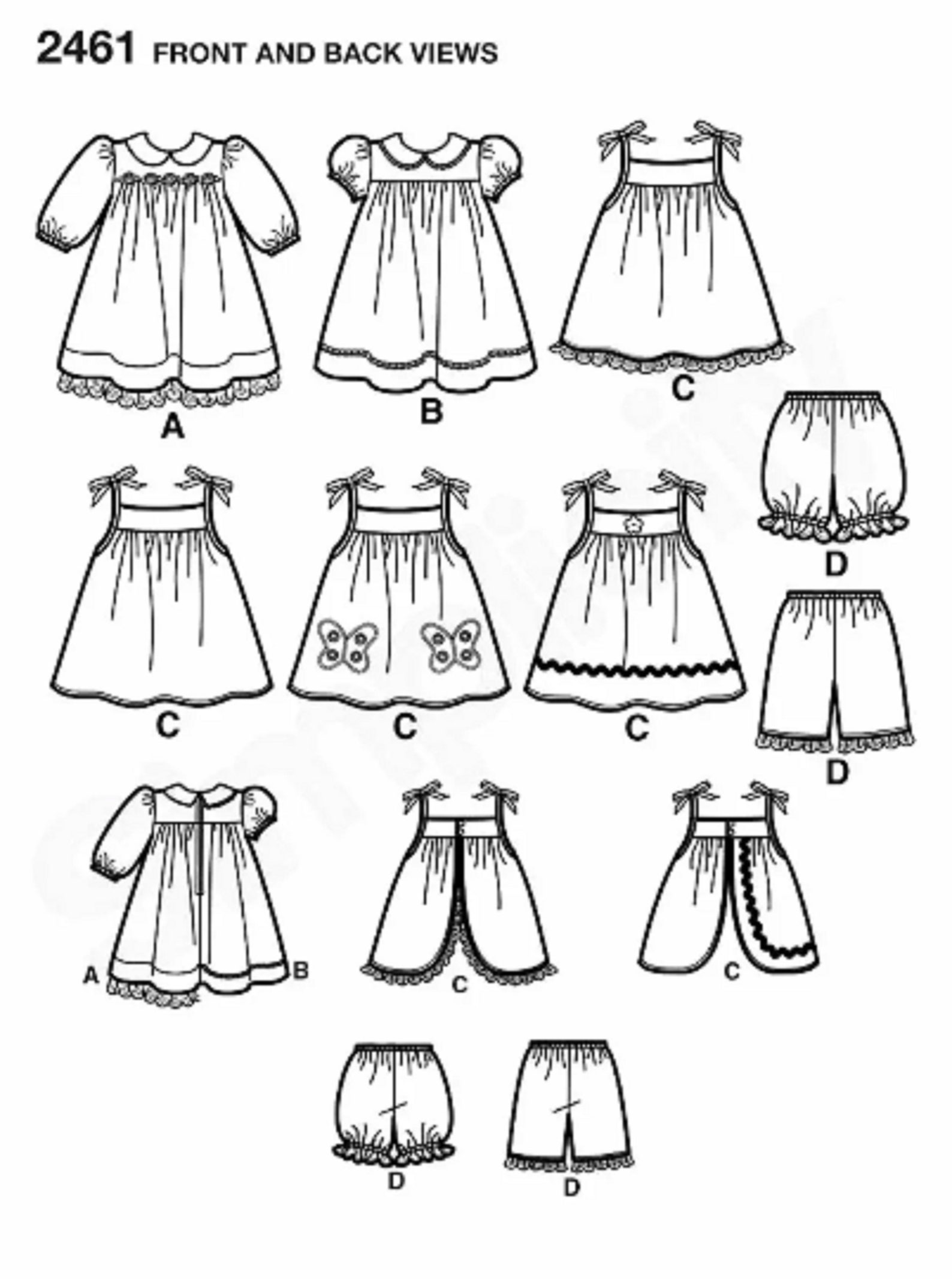 Sewing Pattern Toddler Dress Pattern Pinafore Dress Pattern Etsy