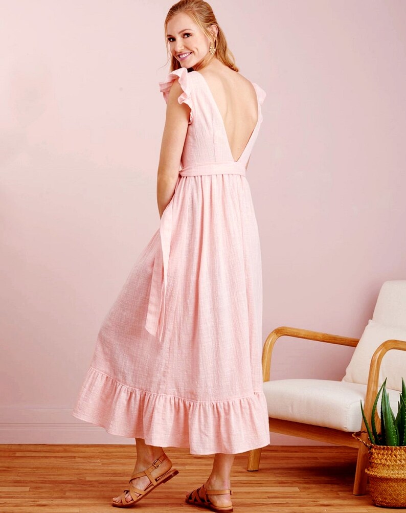 Sewing Pattern Women's Dress Pattern V Neck Dress Etsy