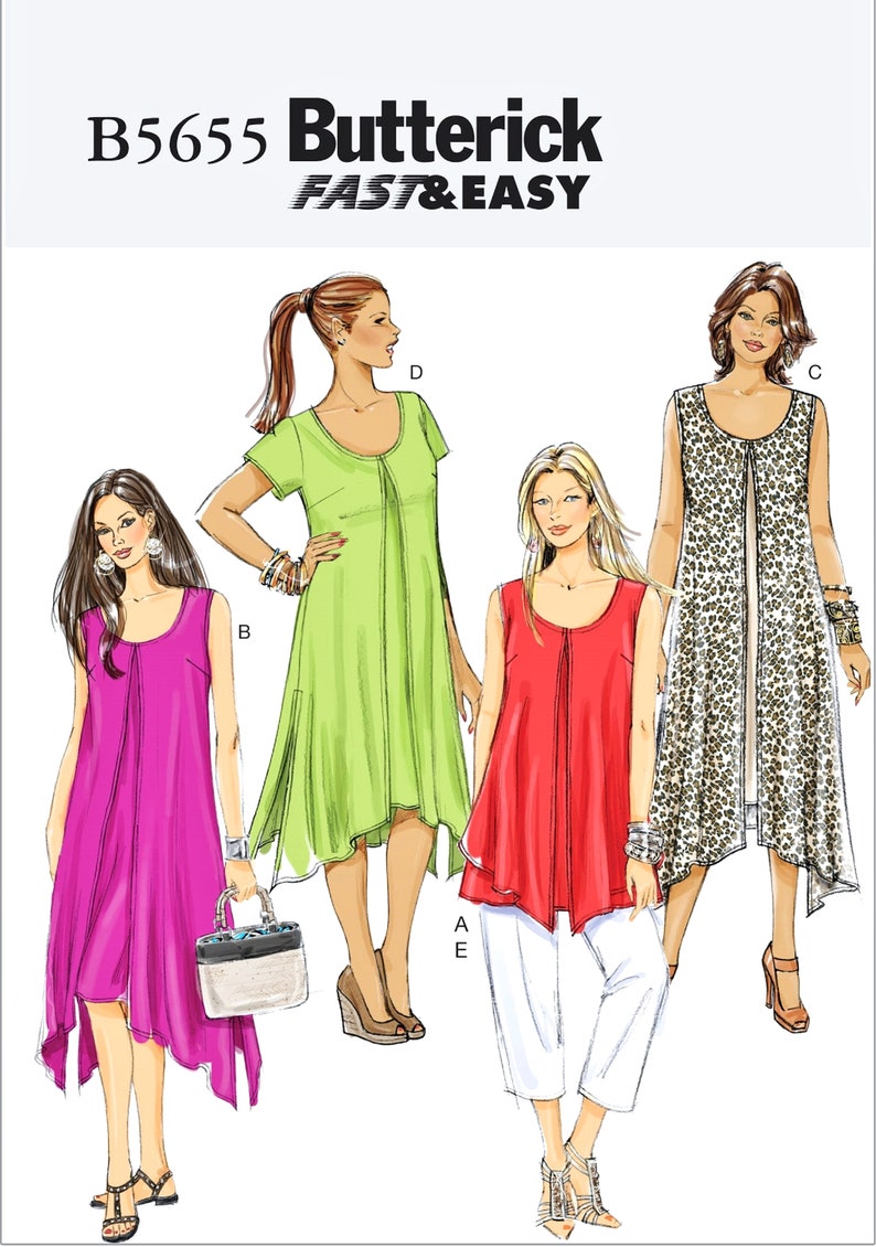 Sewing Pattern Women's Tunic Top Pattern Easy Tunic Dress Etsy