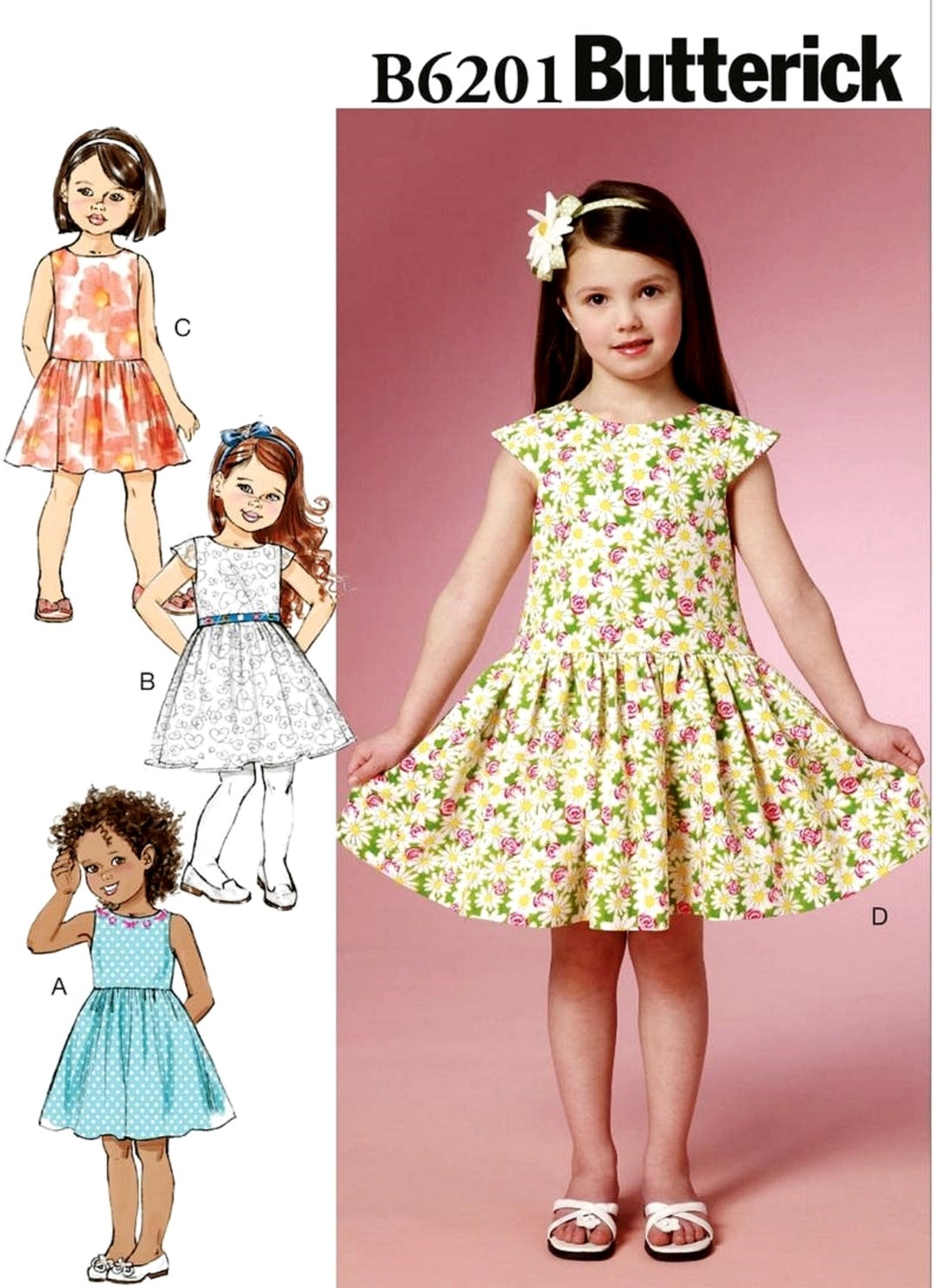 Sewing Pattern Girls' Dress Pattern Little Girls' - Etsy