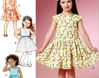 Sewing Pattern Girls' Dress Pattern, Little Girls' Dress Pattern, Butterick Sewing Pattern 6201