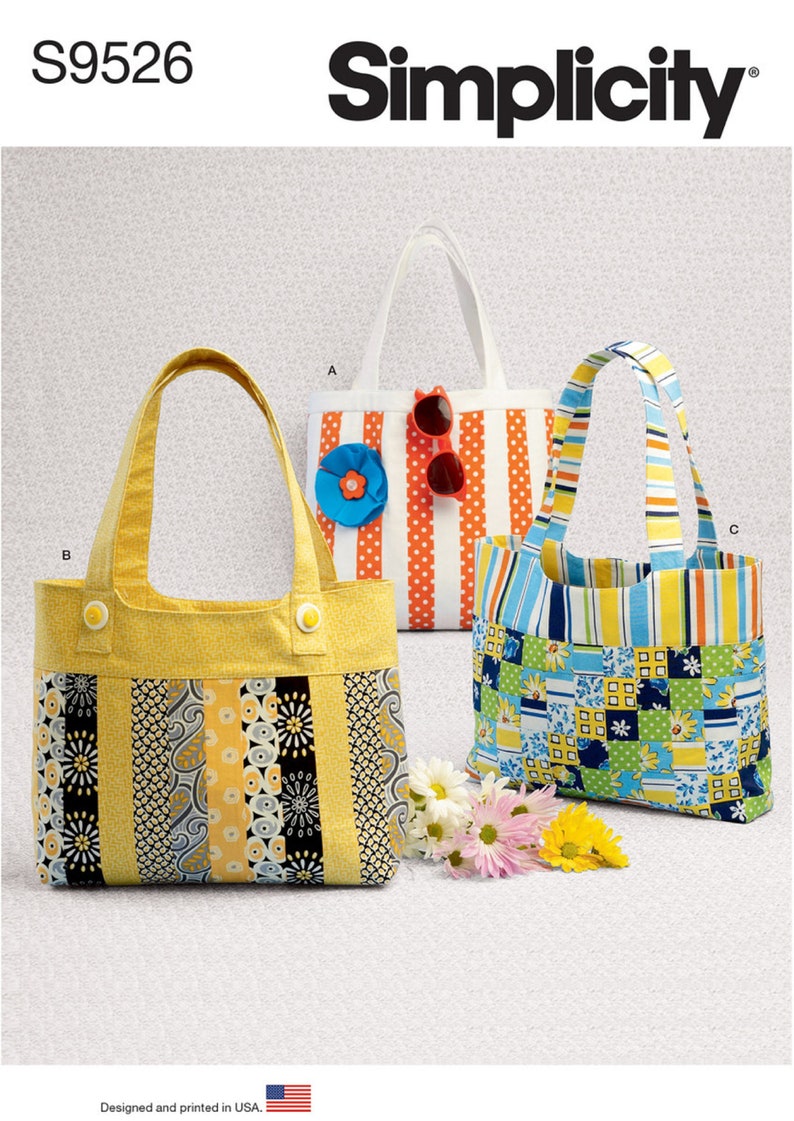 Sewing Pattern Cloth Handbags Pattern Remnants Handbag Etsy
