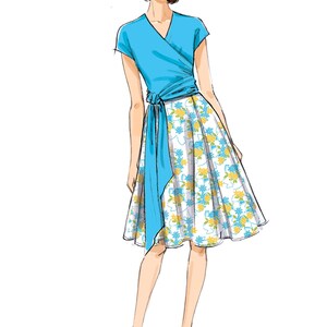 Simplicity Sewing Pattern Misses&#39; Wrap Top Pattern, Gathered Skirt Pattern, Skirt and Top Pattern by Gertie, Simplicity Sewing Pattern 9288