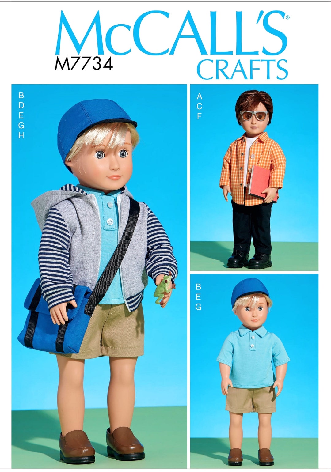 Sewing Pattern 18 Inch Boy Doll Clothes Pattern 18 Inch Doll Etsy