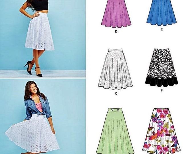 Sewing Pattern Flared Skirt Pattern Circle Skirt Pattern | Etsy