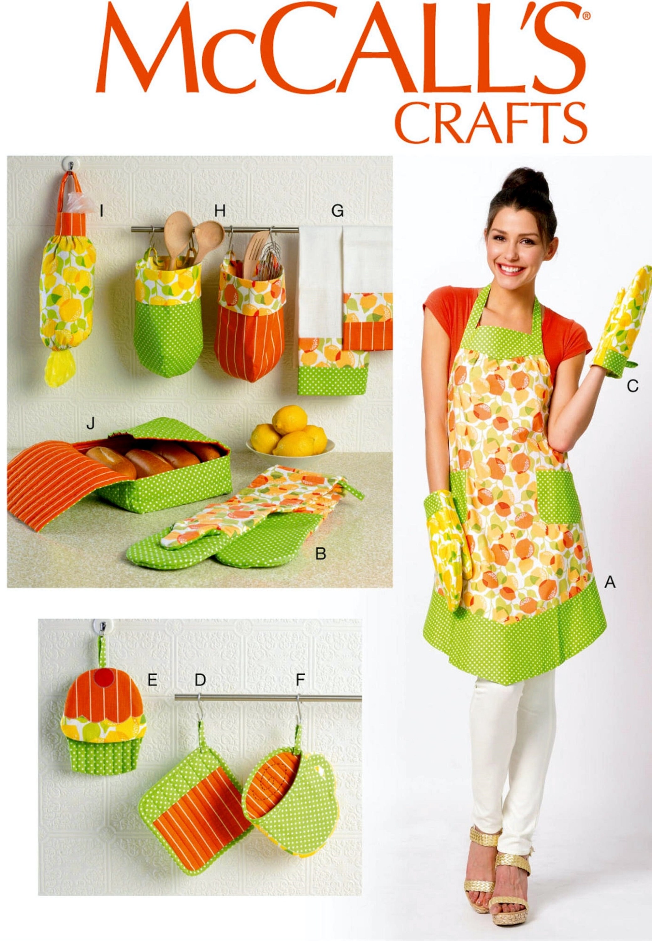 Sewing Pattern Kitchen Accessories Pattern, Arm Guard Oven Mitts ...