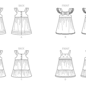 Sewing Pattern Toddler's Summer Dress Pattern, Baby Dress Pattern ...