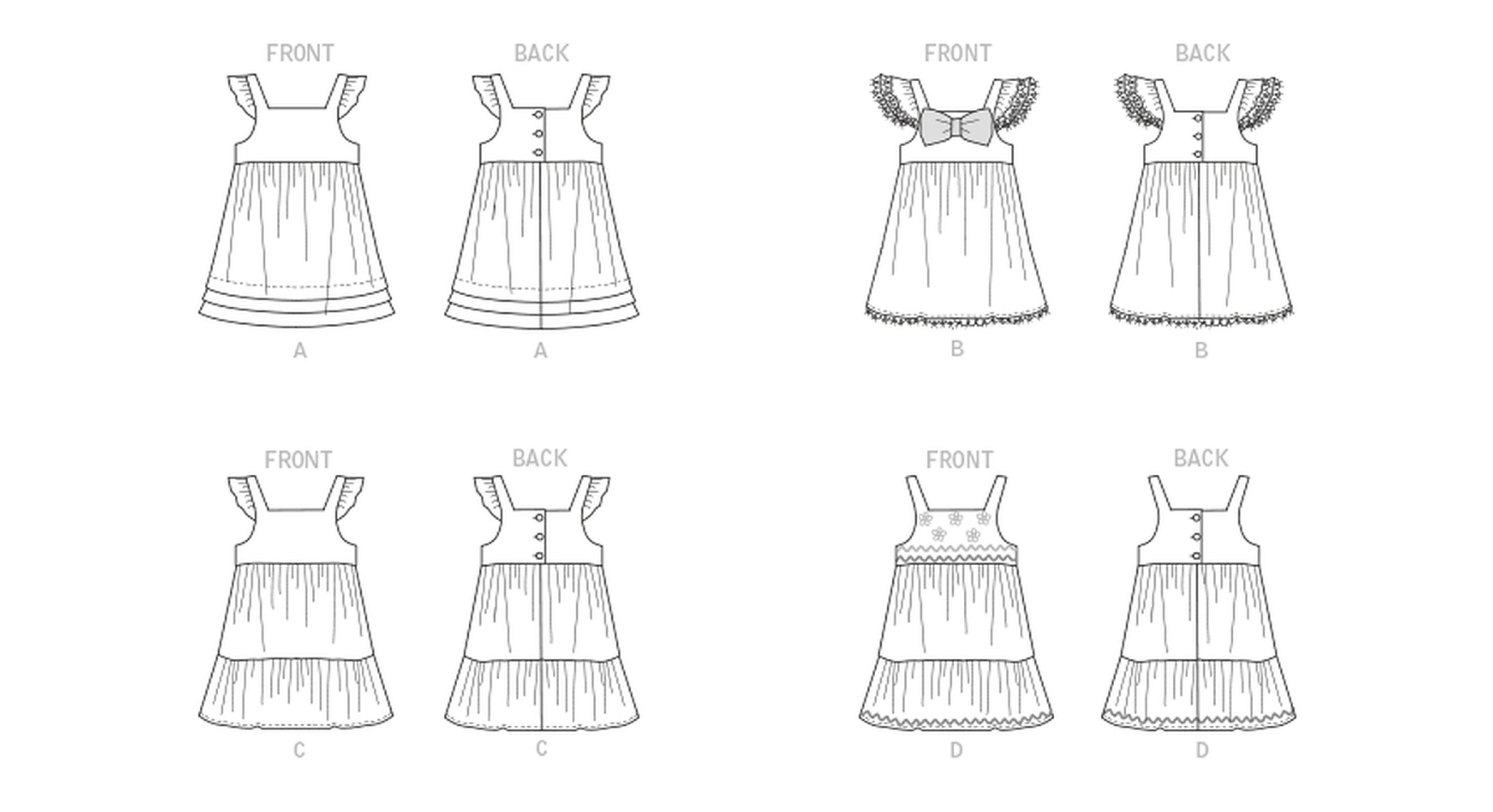 Sewing Pattern Toddler's Summer Dress Pattern Baby Dress Etsy