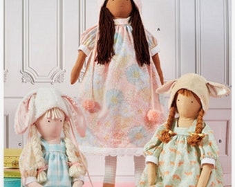 Sewing Patterns Cloth Dolls Pattern, Handmade Dolls Pattern, Lanky Cloth Doll Pattern, Simplicity Sewing Pattern 9621