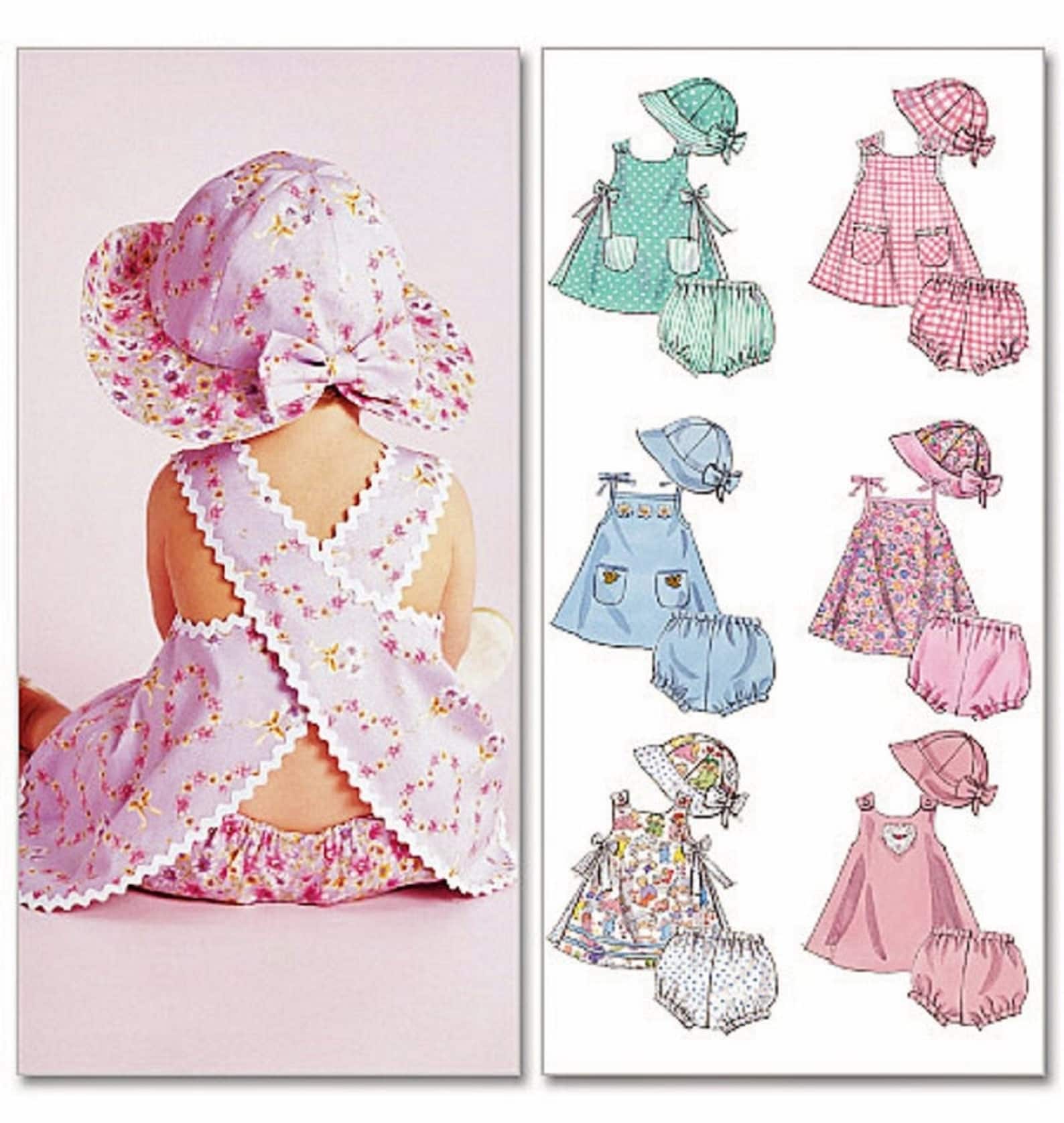 Sewing Pattern Baby Sundress Pattern Infant Cross Back Etsy