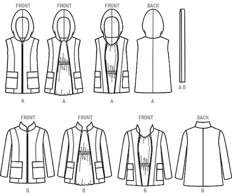 Sewing Pattern Maternity Coat Pattern Papoose Jacket Pattern Etsy